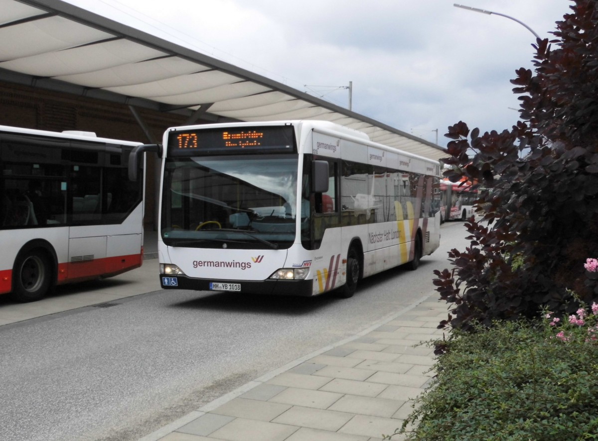 HHA 1018 MB O 530 II auf Linie 173, U/S Barmbek am 13.07.15