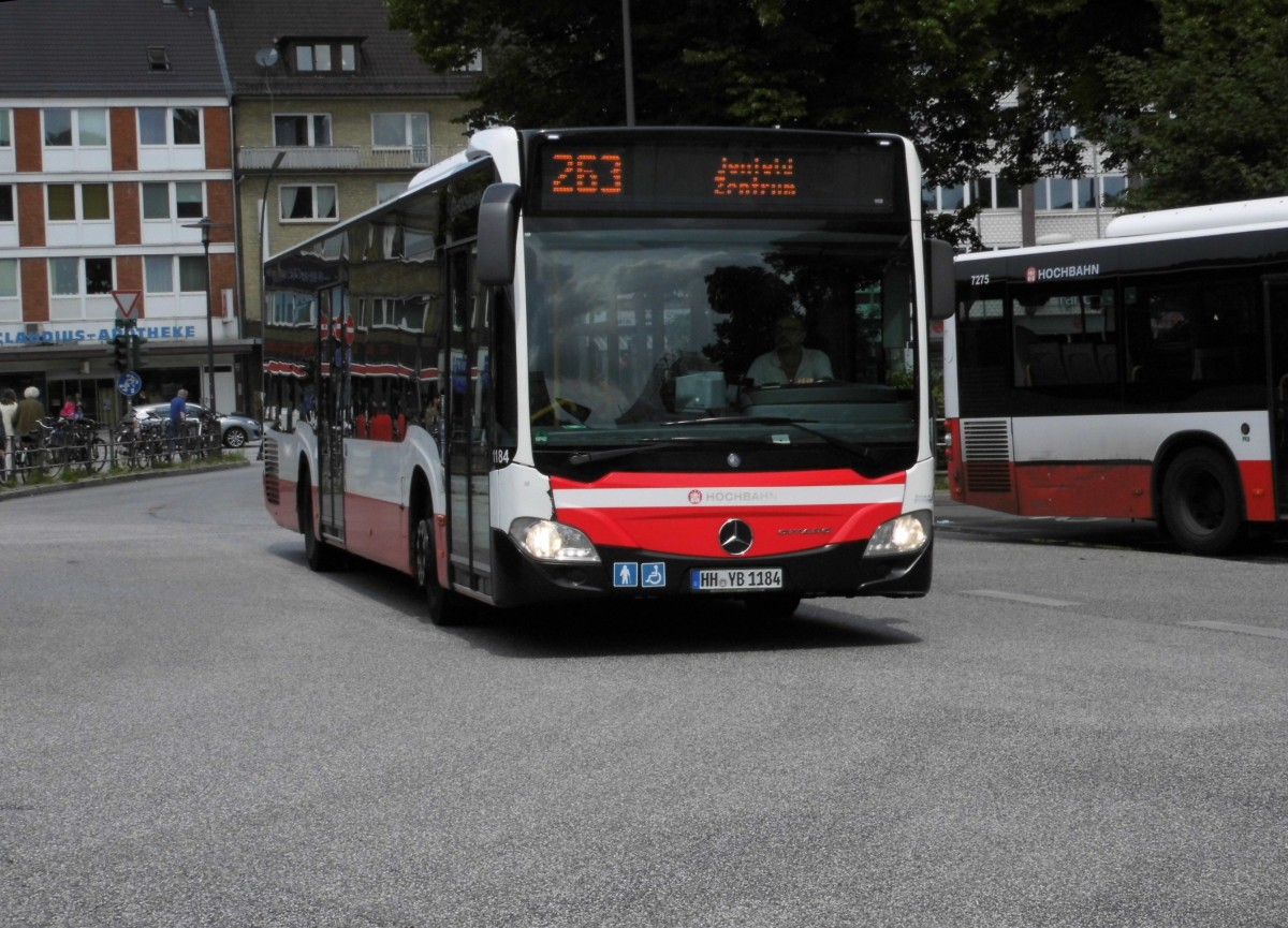 HHA 1184 MB O 530 C2 auf Linie 263, U Wandsbek Markt am 13.07.15