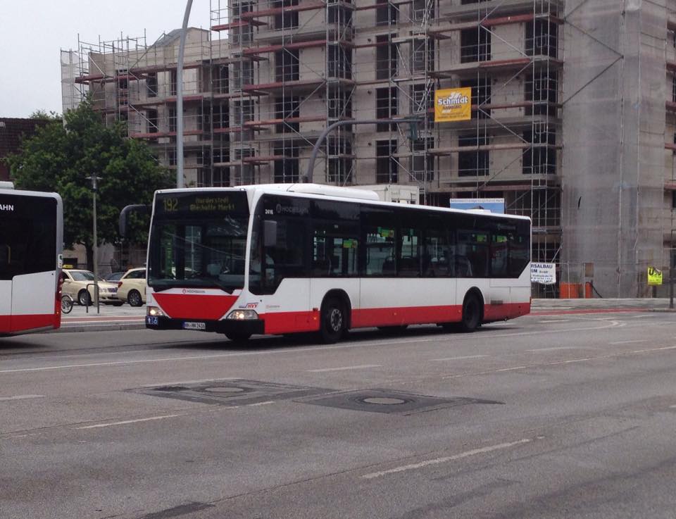 HHA 2416 MB O 530 auf Linie 192, U Langenhorn Markt am 13.07.15