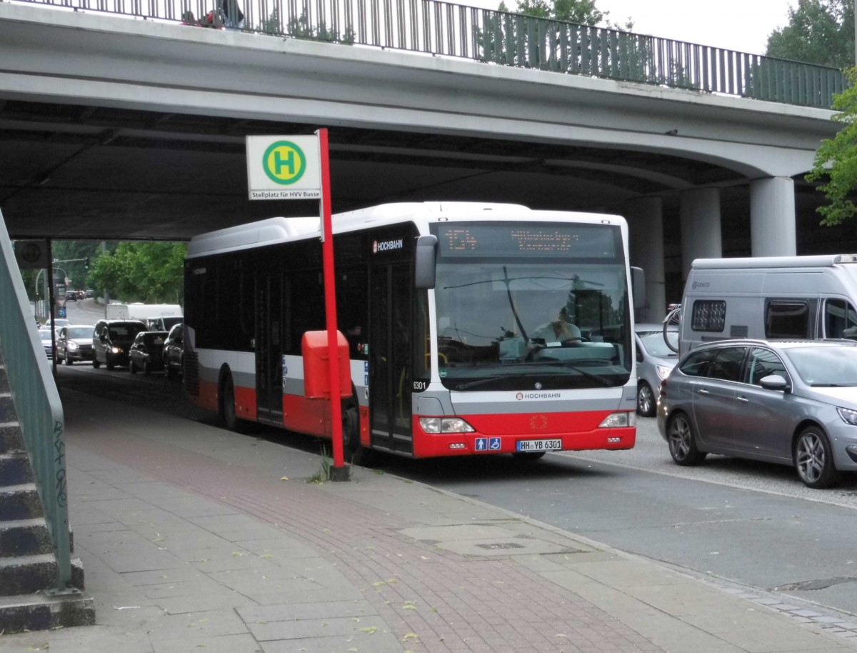 HHA 6301 MB O 530 II LE auf Linie 154 am U/S Berliner Tor, 12.07.15