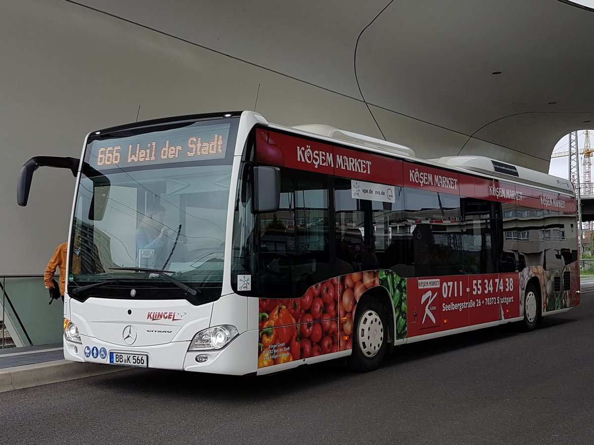 Hier ist der BB K 566 von Klingel Reisen auf der Buslinie 666 nach Weil der Stadt im Einsatz. Gesichtet am 11 Juni 2019 am Pforzheimer Busbahnhof.
