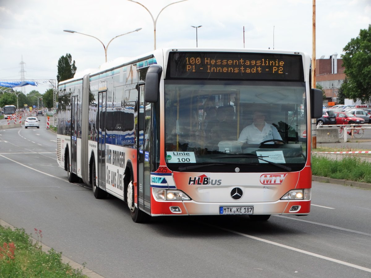 HLB Mercedes Benz Citaro 1 Facelift G am 16.06.17 am Hessentag in Rüsselsheim 