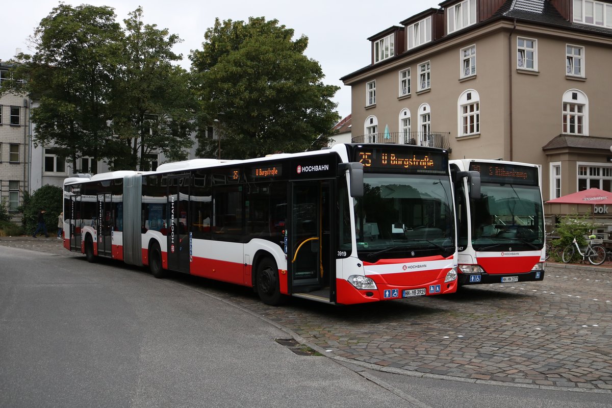 Hochbahn Hamburg Mercedes Benz Citaro 2 G 3919 am 15.07.19 in Altona 