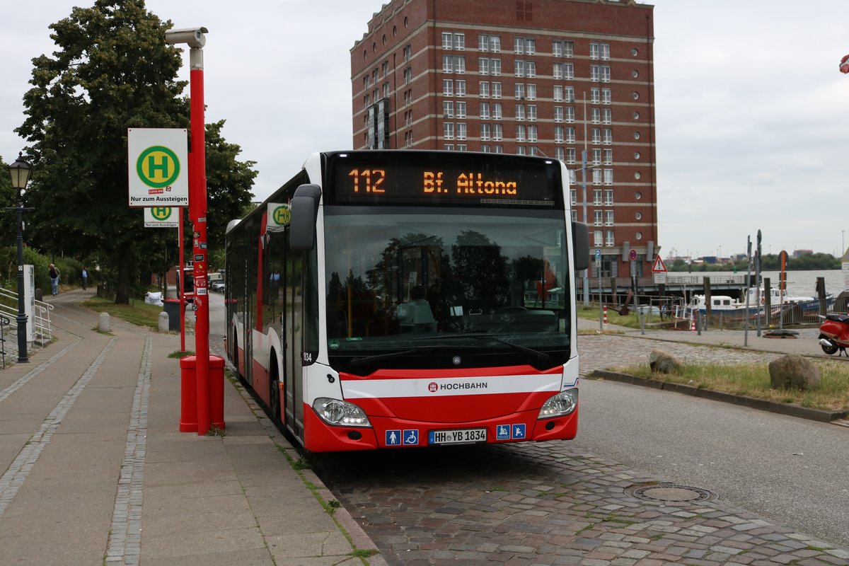 Hochbahn Hamburg Mercedes Benz Citaro 2 Wagen 1834 am 15.07.19 in Hamburg