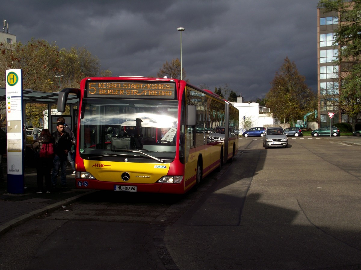 HSB Mercedes Benz Citaro C1 Facelfit auf der Linie 5 am 07.11.13 in Hanau