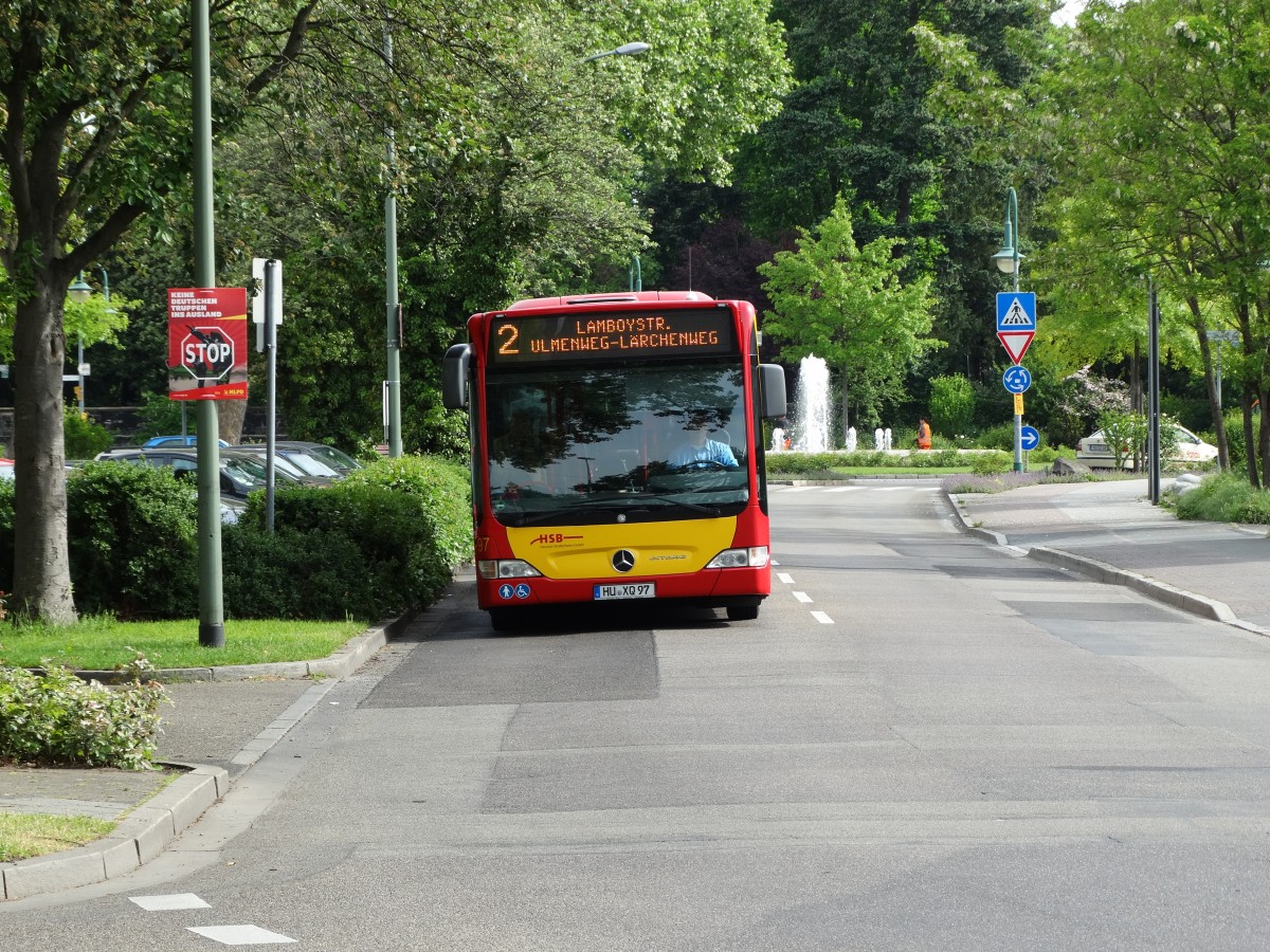 HSB Mercedes Benz Citaro C1 Facelfit G am 06.05.14 bei Hanau Hbf 