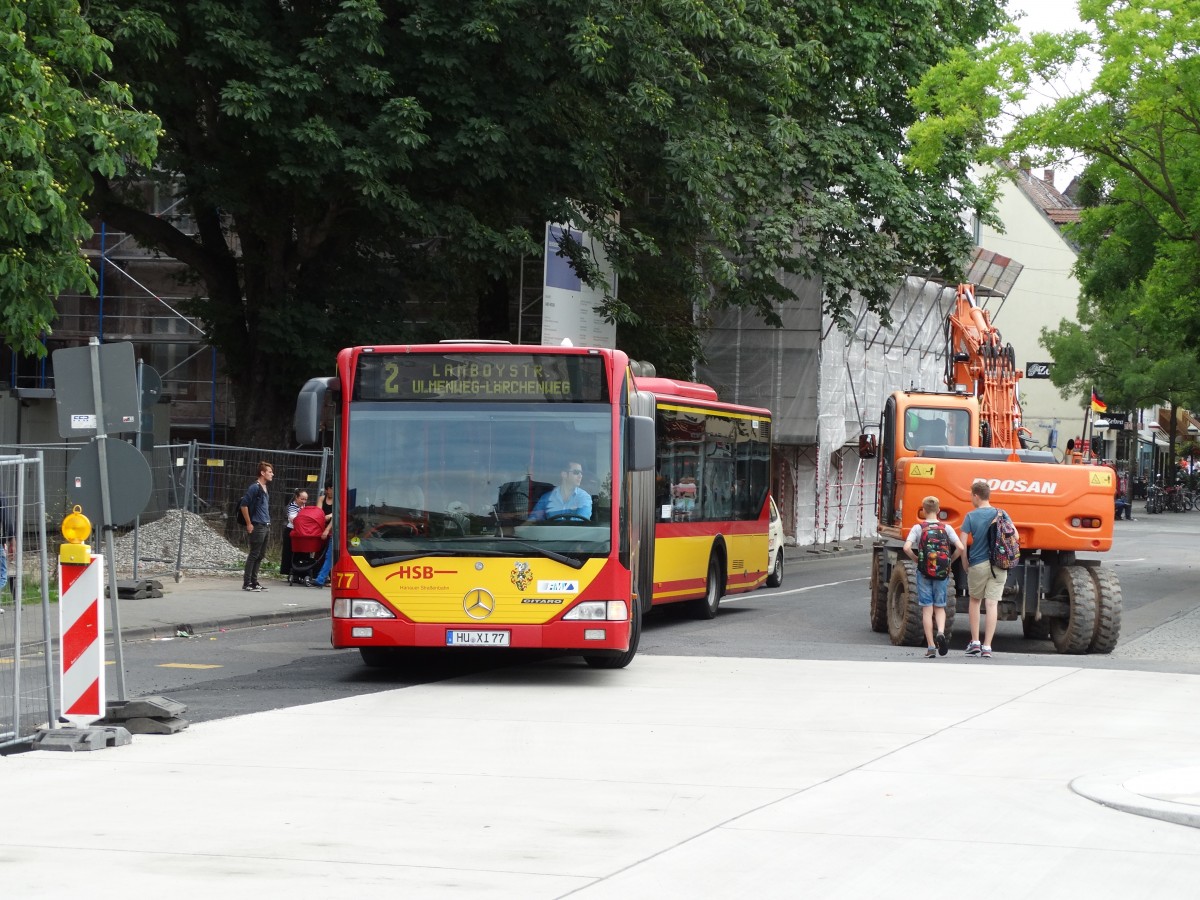 HSB Mercedes Benz Citaro C1 G am 17.07.14 in Hanau Freiheitspaltz 