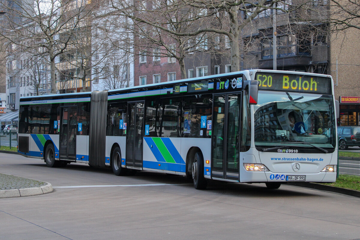 HST Wagen 991 auf der Linie 520, 8. Januar 2022, Hagen Hbf