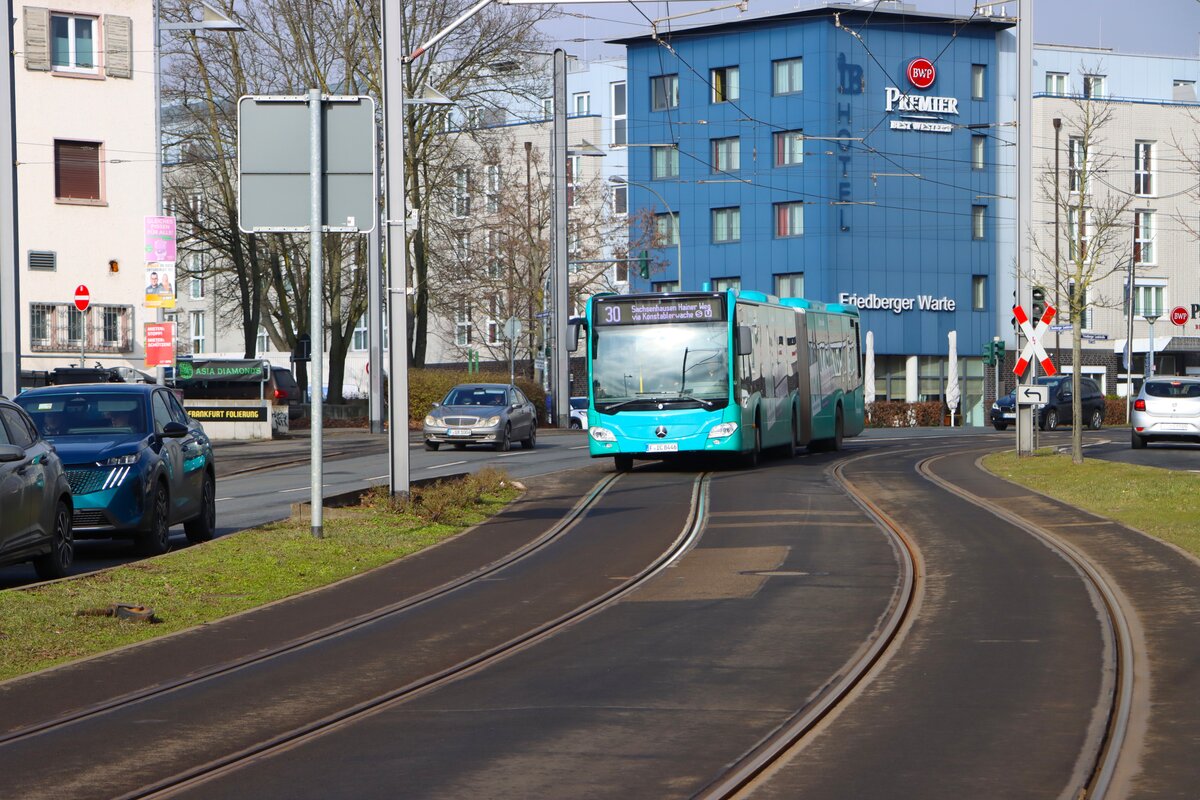 ICB Mercedes Benz Citaro 2 G Wagen 446 am 07.02.26 in Frankfurt am Main