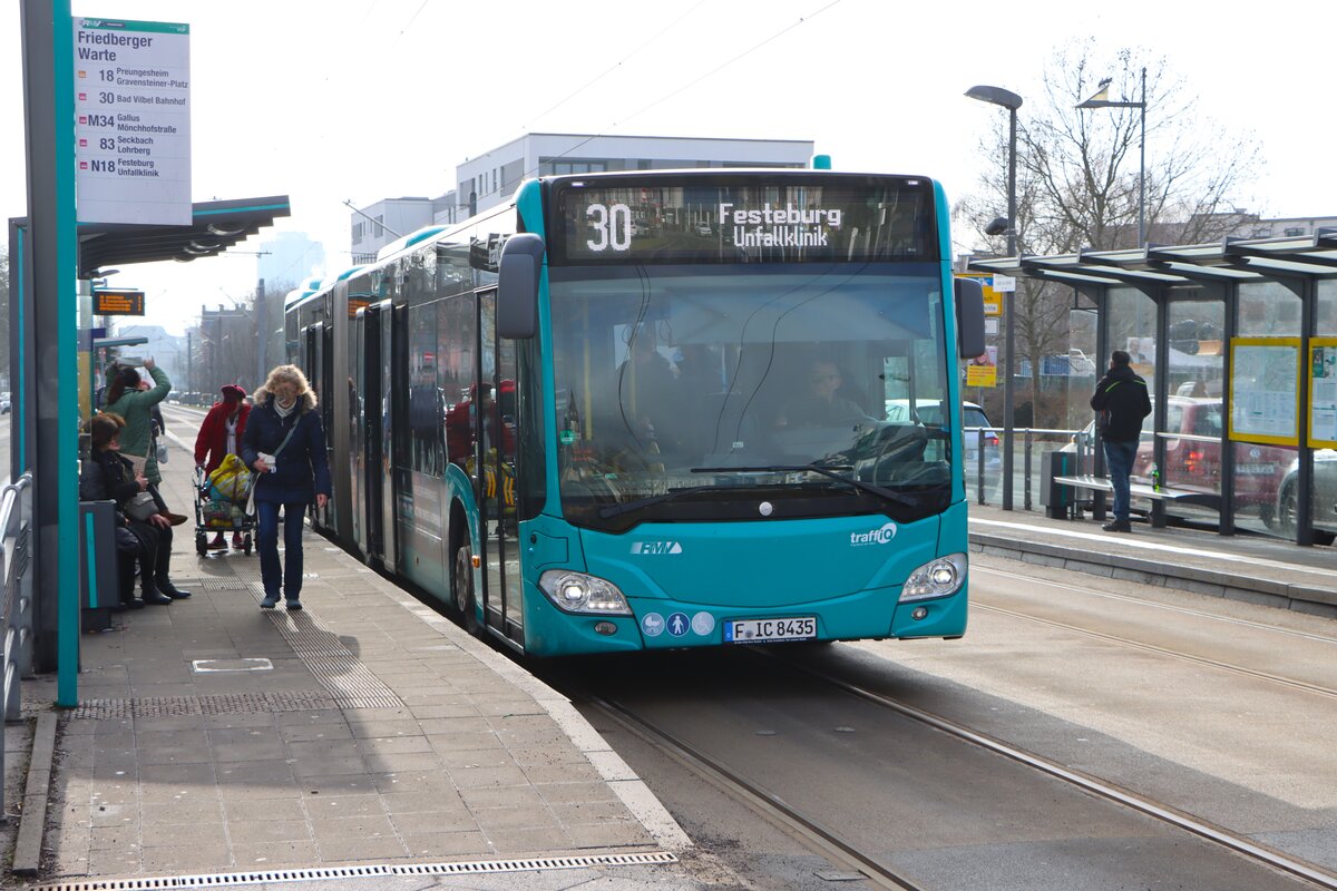ICB Mercedes Benz Citaro 2 G Wagen 435 am 07.02.26 in Frankfurt am Main
