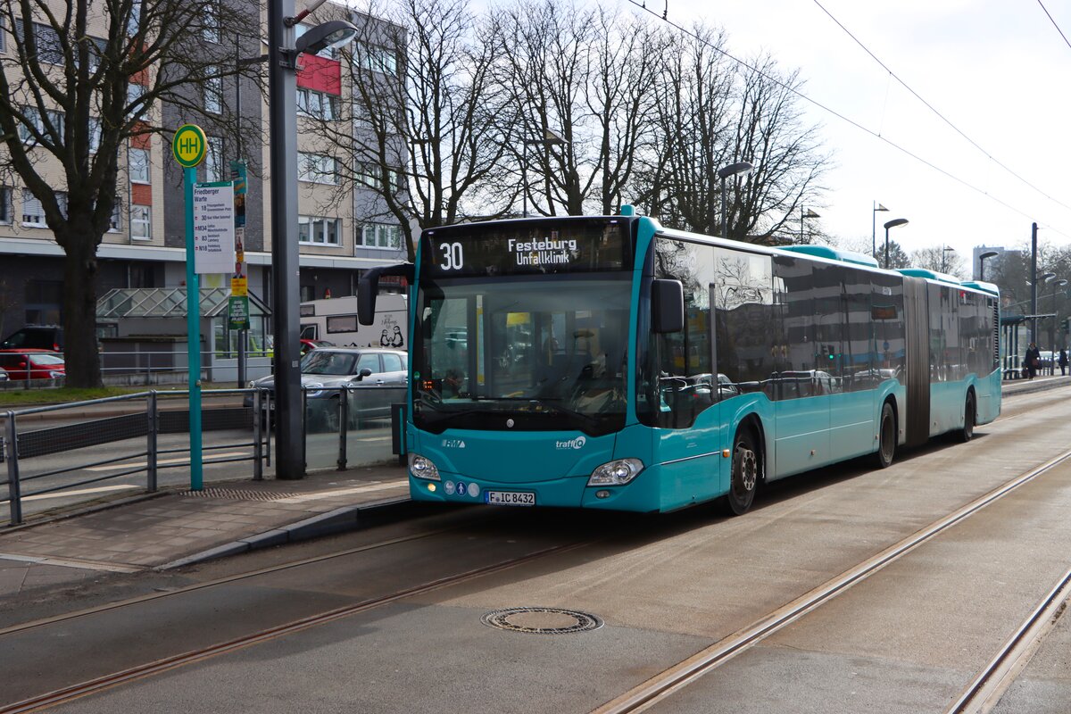 ICB Mercedes Benz Citaro 2 G Wagen 432 am 07.02.26 in Frankfurt am Main