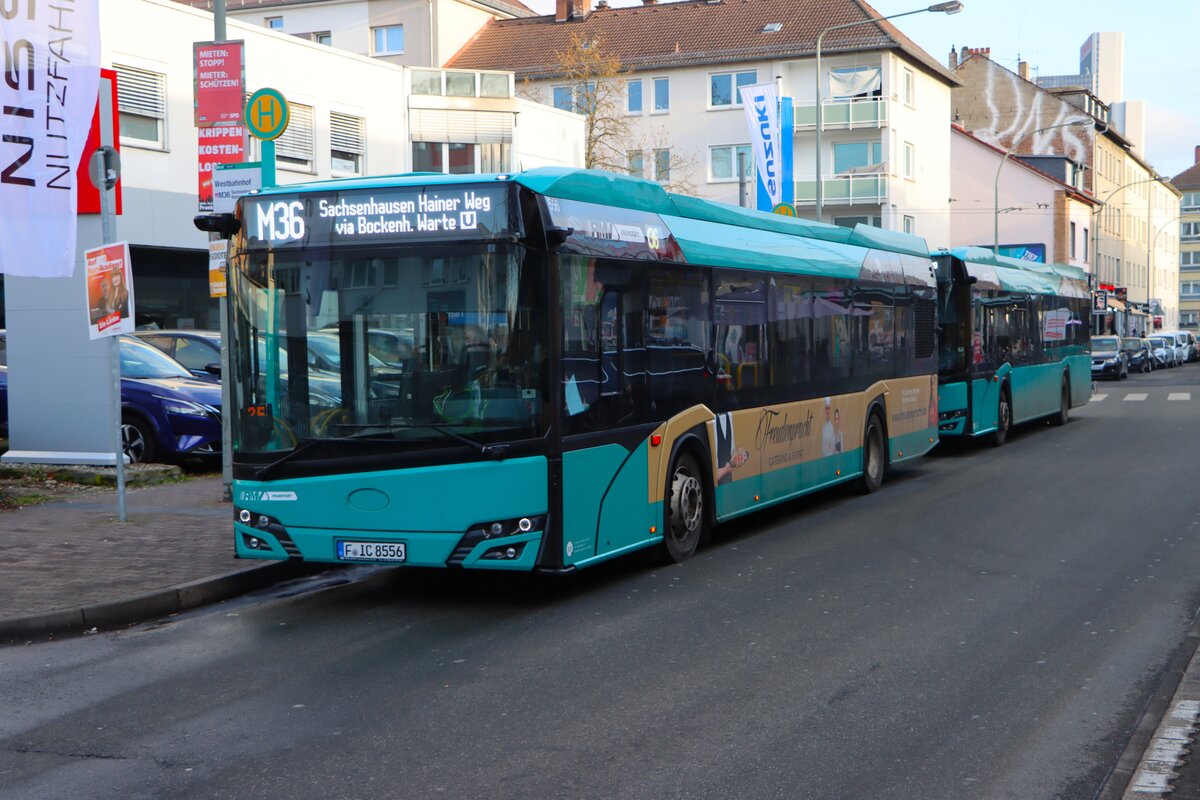 ICB Solaris Urbino 12 Wagen 556 am 07.02.26 min Frankfurt am Main