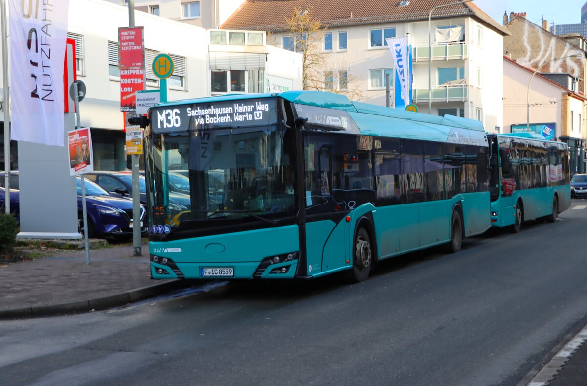 ICB Solaris Urbino 12 Wagen 559 am 07.02.26 min Frankfurt am Main