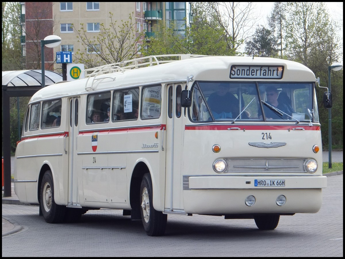 Ikarus 66 der Rostocker Straßenbahn AG in Rostock am 13.04.2014