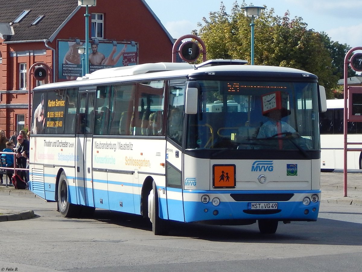 Irisbus Axer der MVVG in Neubrandenburg am 22.09.2017