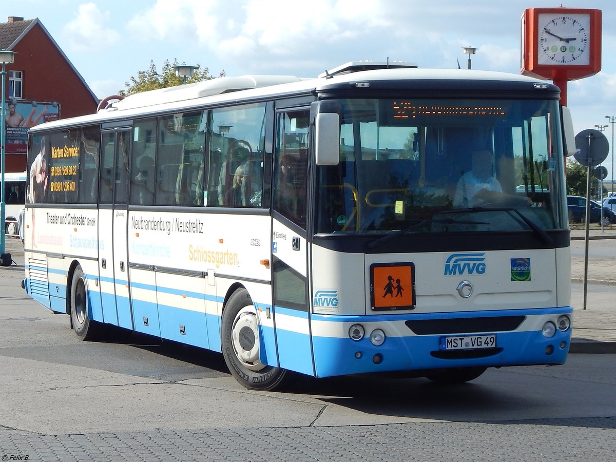 Irisbus Axer der MVVG in Neubrandenburg am 22.09.2017