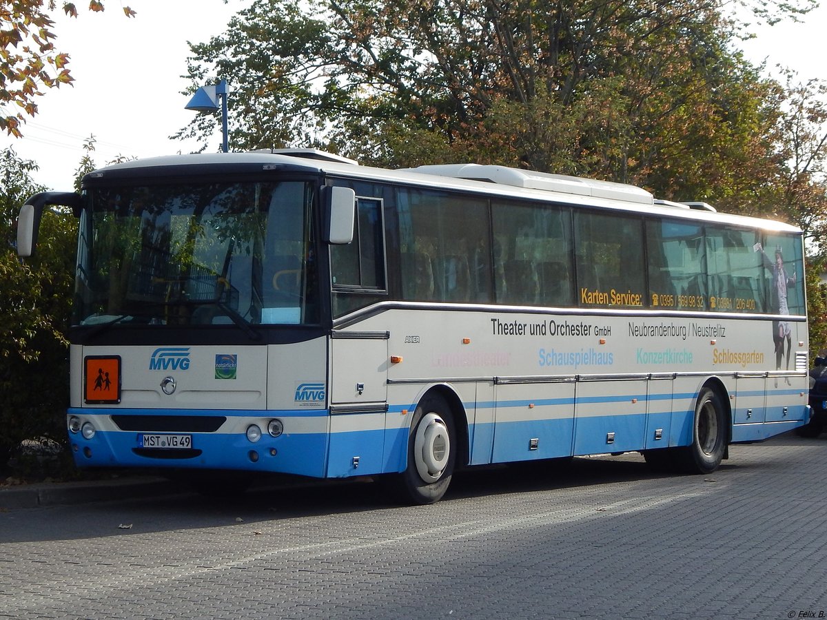 Irisbus Axer der MVVG in Neubrandenburg am 18.09.2018