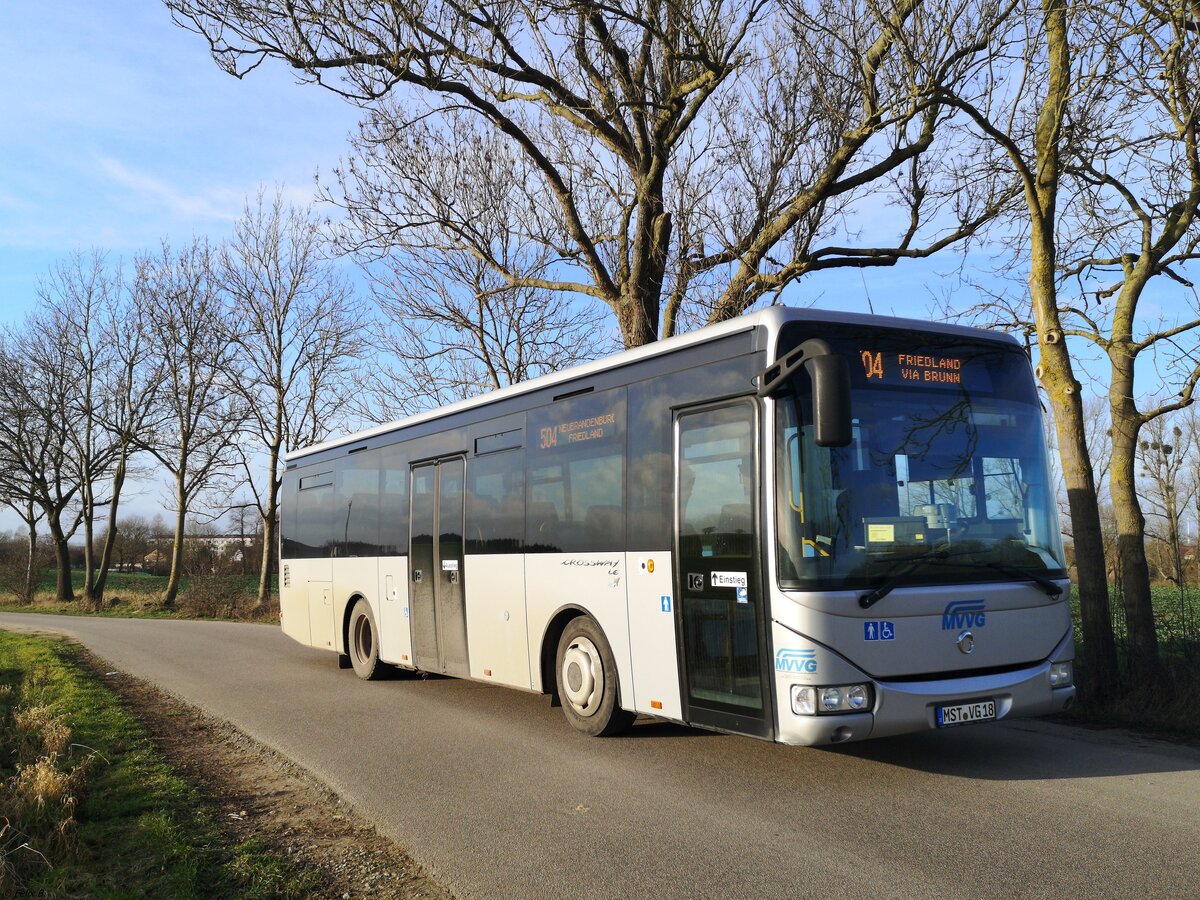 Irisbus Crossway der MVVG in Brunn am 31.12.2019