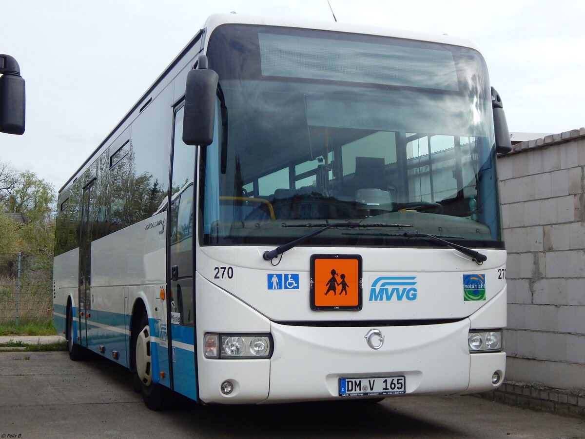 Irisbus Crossway der MVVG in Burg Stargard am 03.05.2019