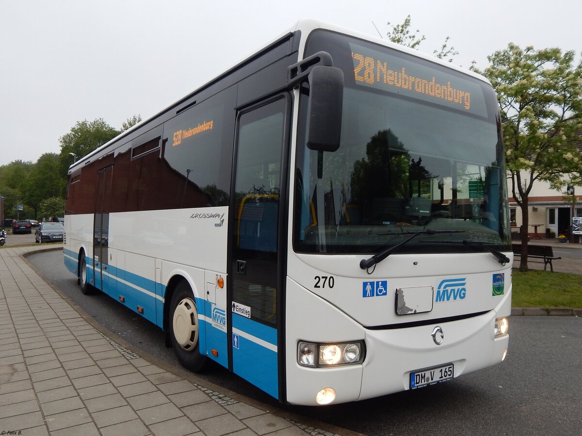 Irisbus Crossway der MVVG in Burg Stargard am 18.05.2019