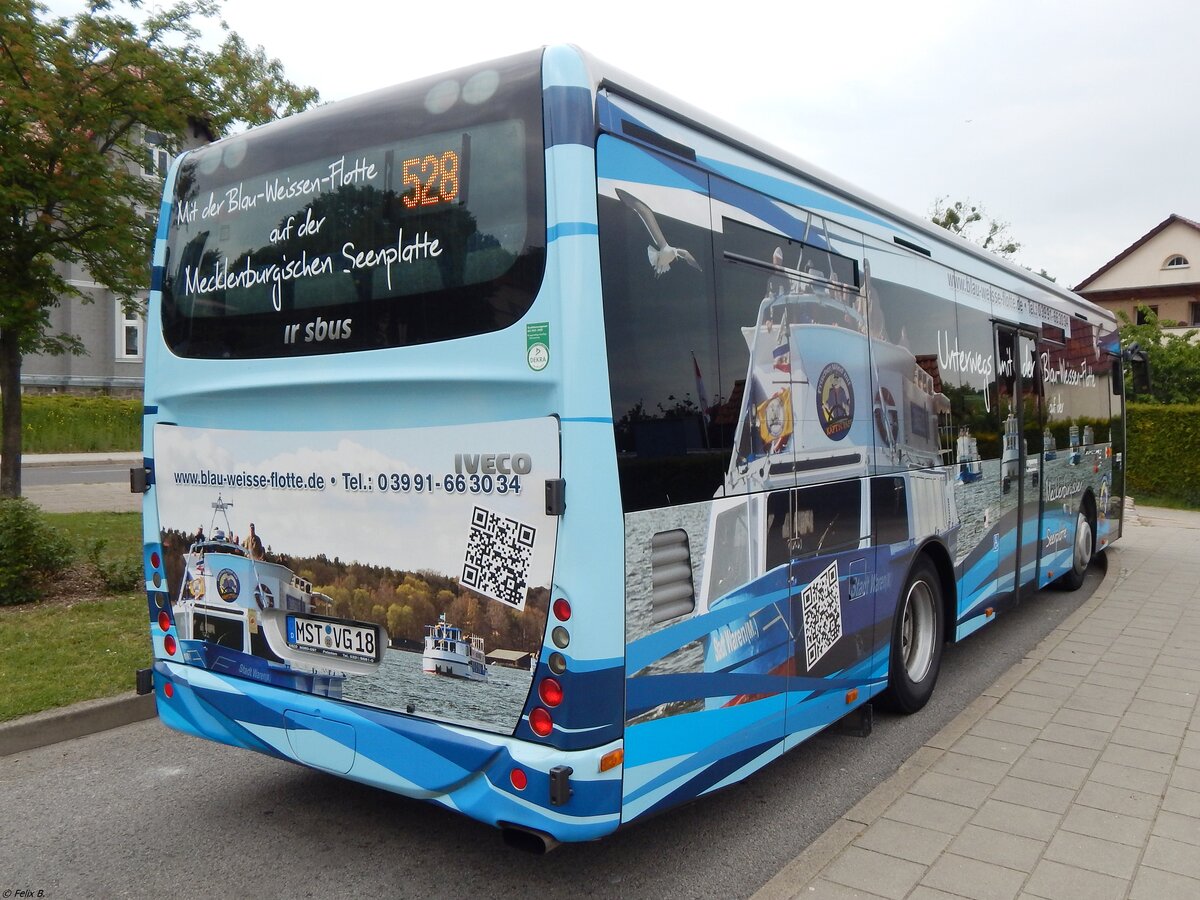 Irisbus Crossway der MVVG in Burg Stargard am 31.05.2019