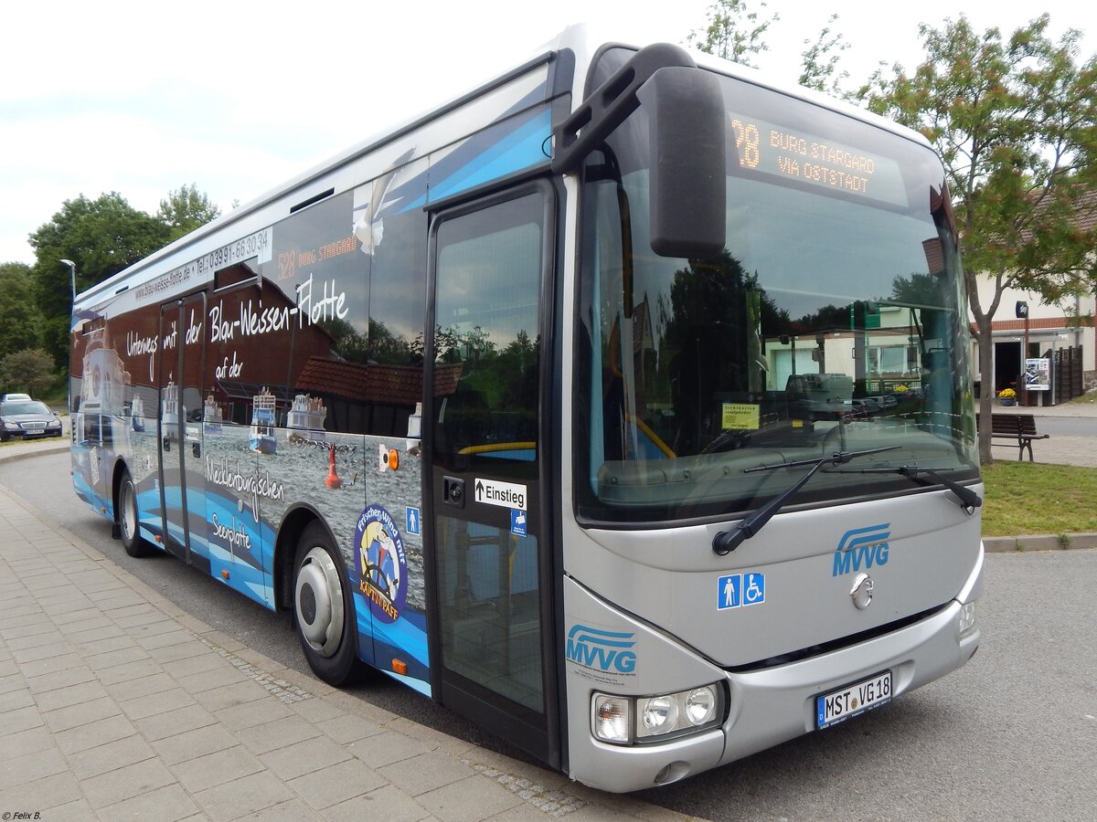 Irisbus Crossway der MVVG in Burg Stargard am 31.05.2019