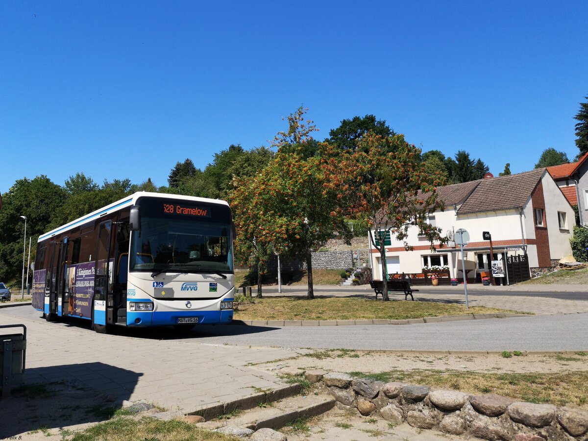 Irisbus Crossway der MVVG in Burg Stargard am 24.07.2019