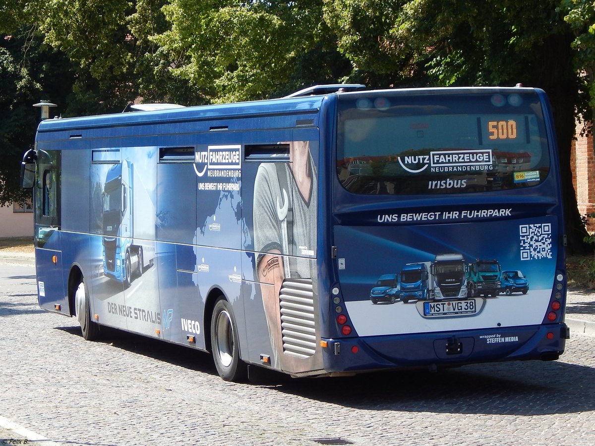 Irisbus Crossway der MVVG in Friedland am 03.08.2018