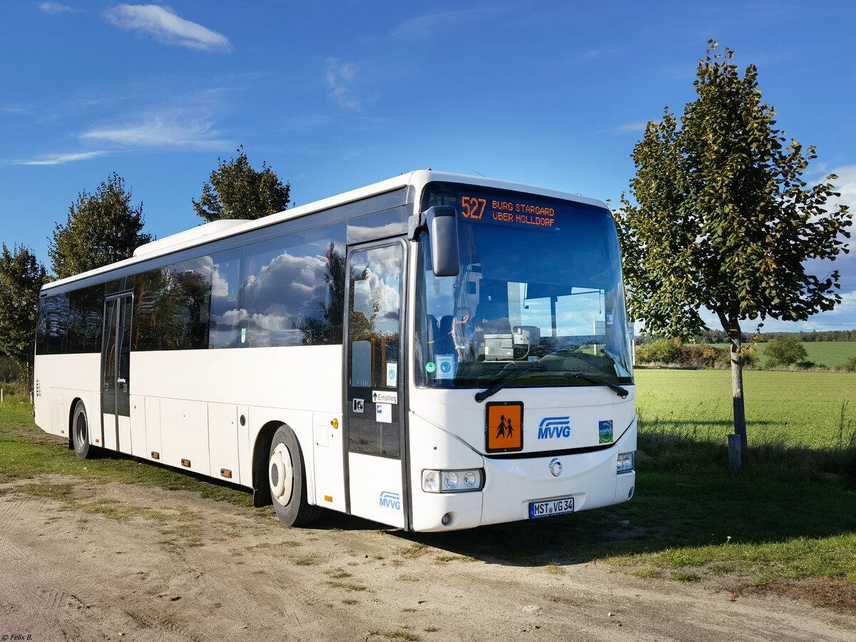 Irisbus Crossway der MVVG in Groß Nemerow am 13.10.2021