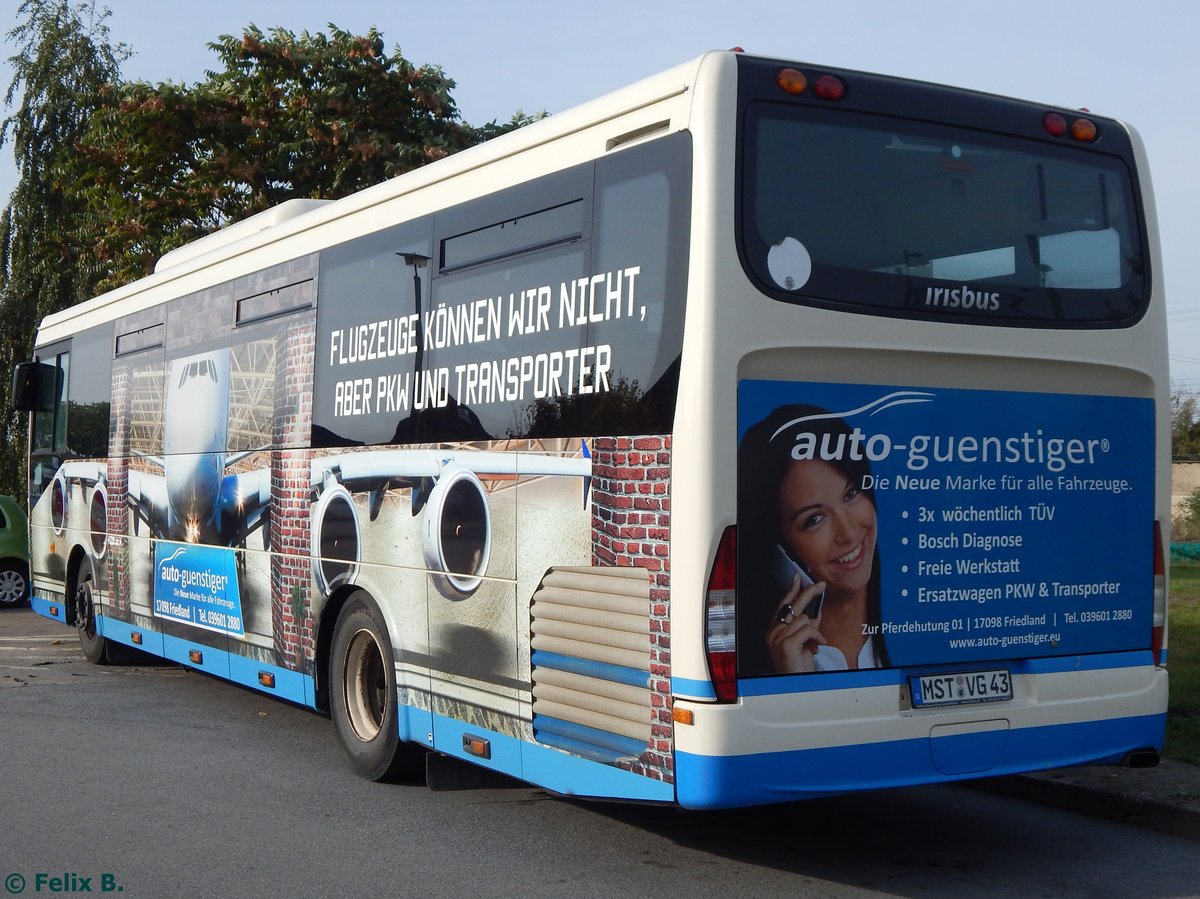 Irisbus Crossway der MVVG in Neubrandenburg am 14.10.2016