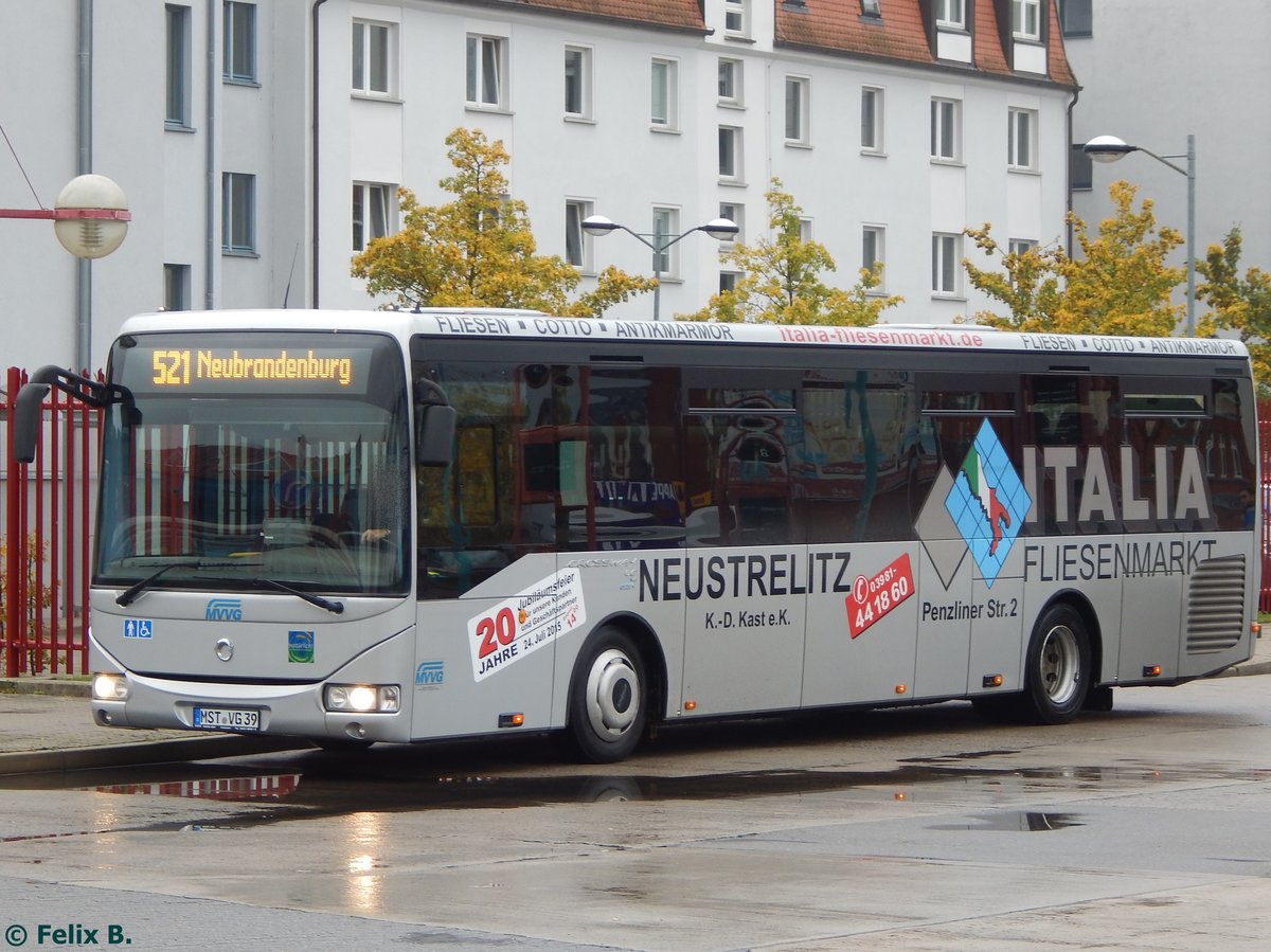 Irisbus Crossway der MVVG in Neubrandenburg am 21.10.2016