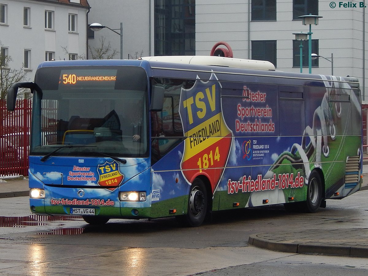 Irisbus Crossway der MVVG in Neubrandenburg am 17.02.2017
