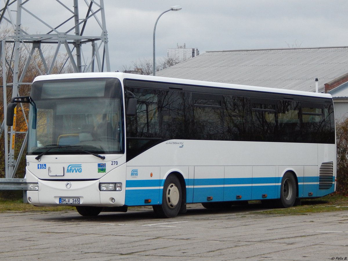 Irisbus Crossway der MVVG in Neubrandenburg am 10.12.2017