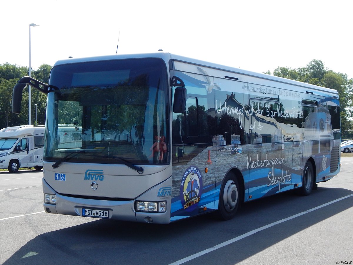 Irisbus Crossway der MVVG in Neubrandenburg am 18.08.2018