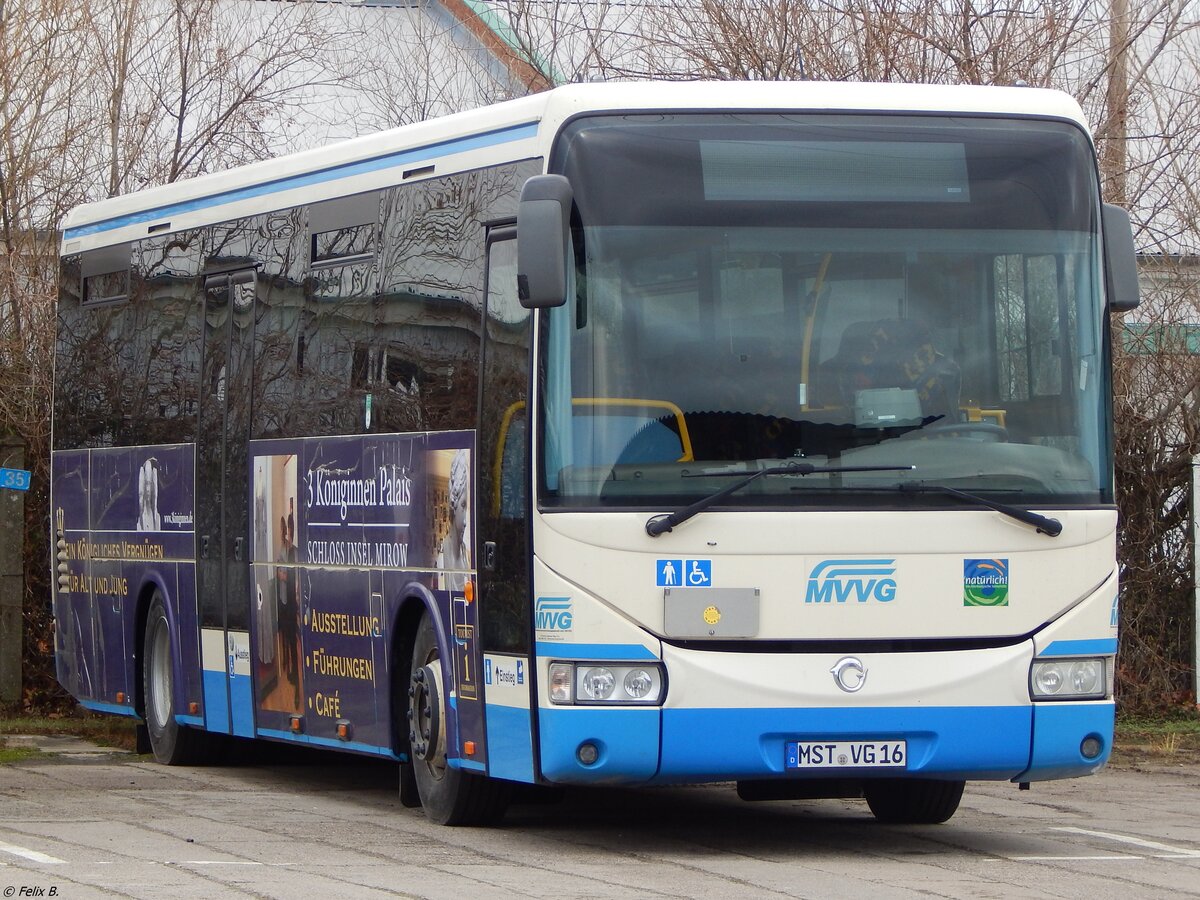 Irisbus Crossway der MVVG in Neubrandenburg am 30.12.2018