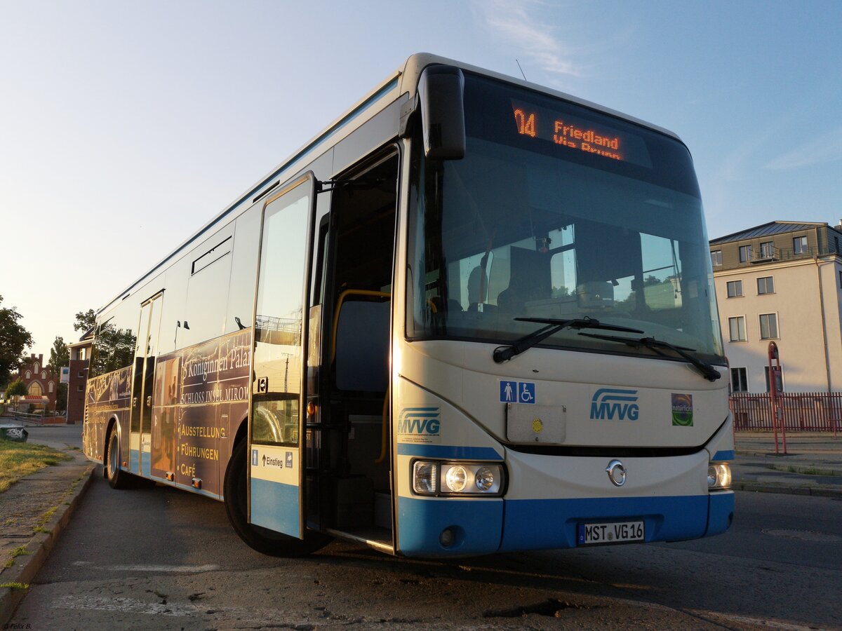 Irisbus Crossway der MVVG in Neubrandenburg am 24.07.2019