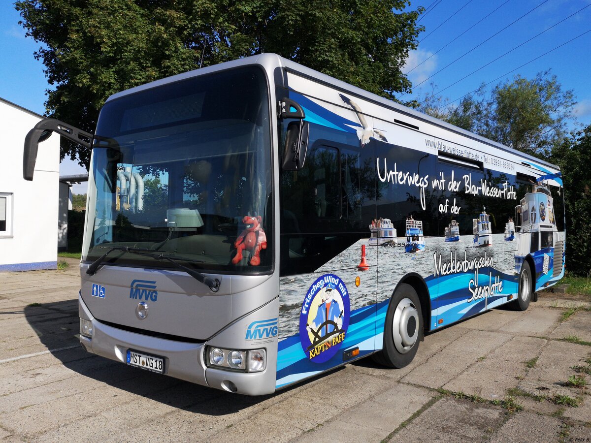 Irisbus Crossway der MVVG in Neubrandenburg am 09.08.2019