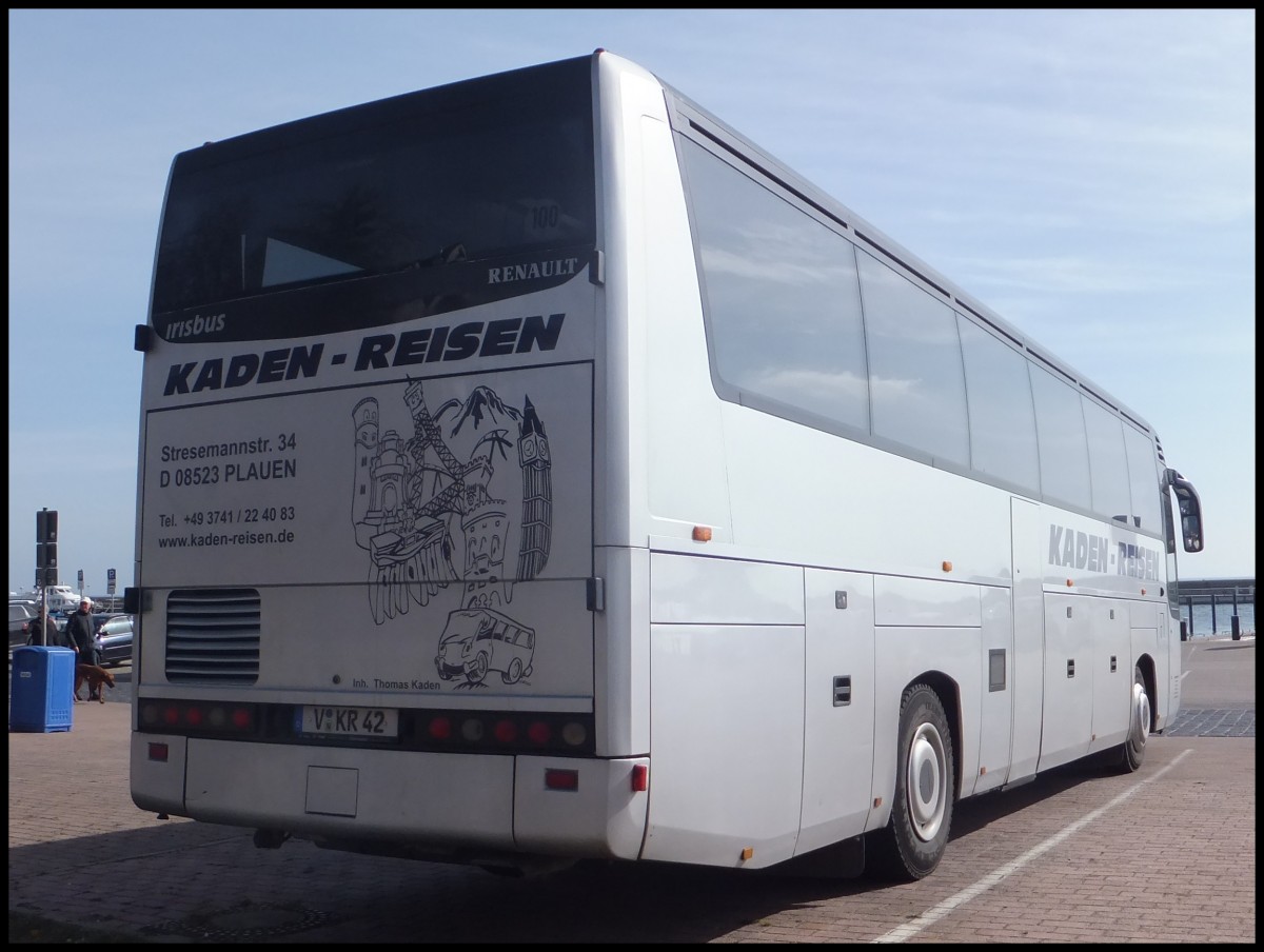 Irisbus Iliade von Kaden-Reisen aus Deutschland im Stadthafen Sassnitz am 14.03.2014
