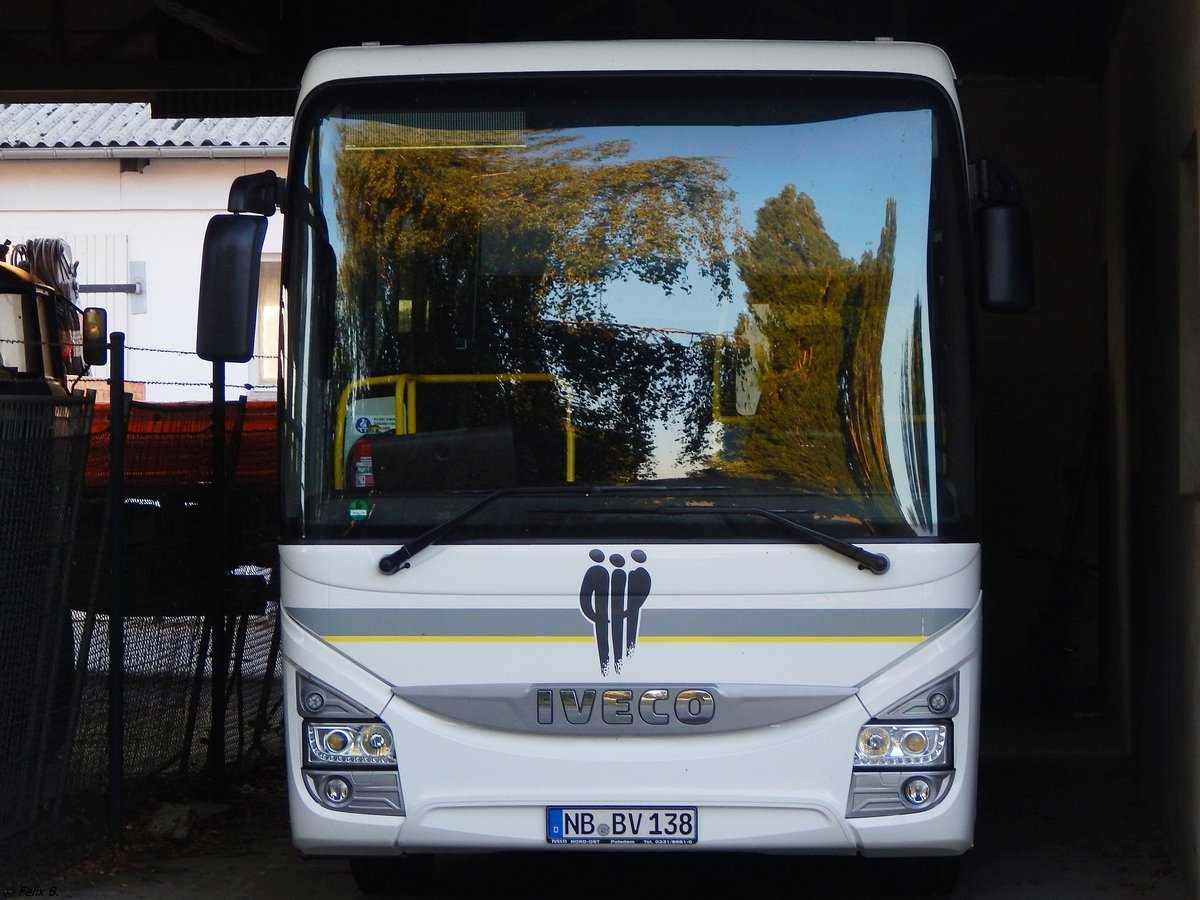 Iveco Crossway vom Behindertenverband Neubrandenburg in Neubrandenburg am 15.07.2018