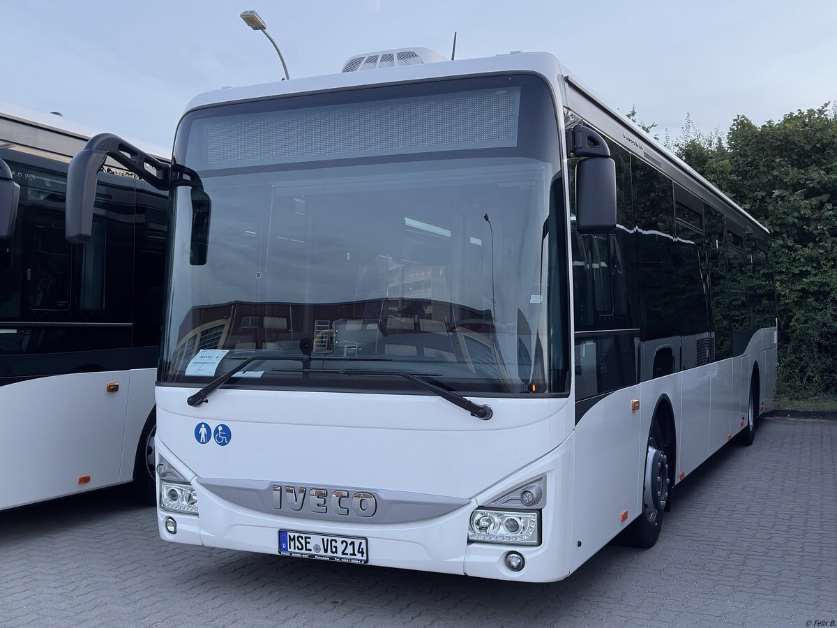 Iveco Crossway LE der MVVG in Waren am 01.08.2024