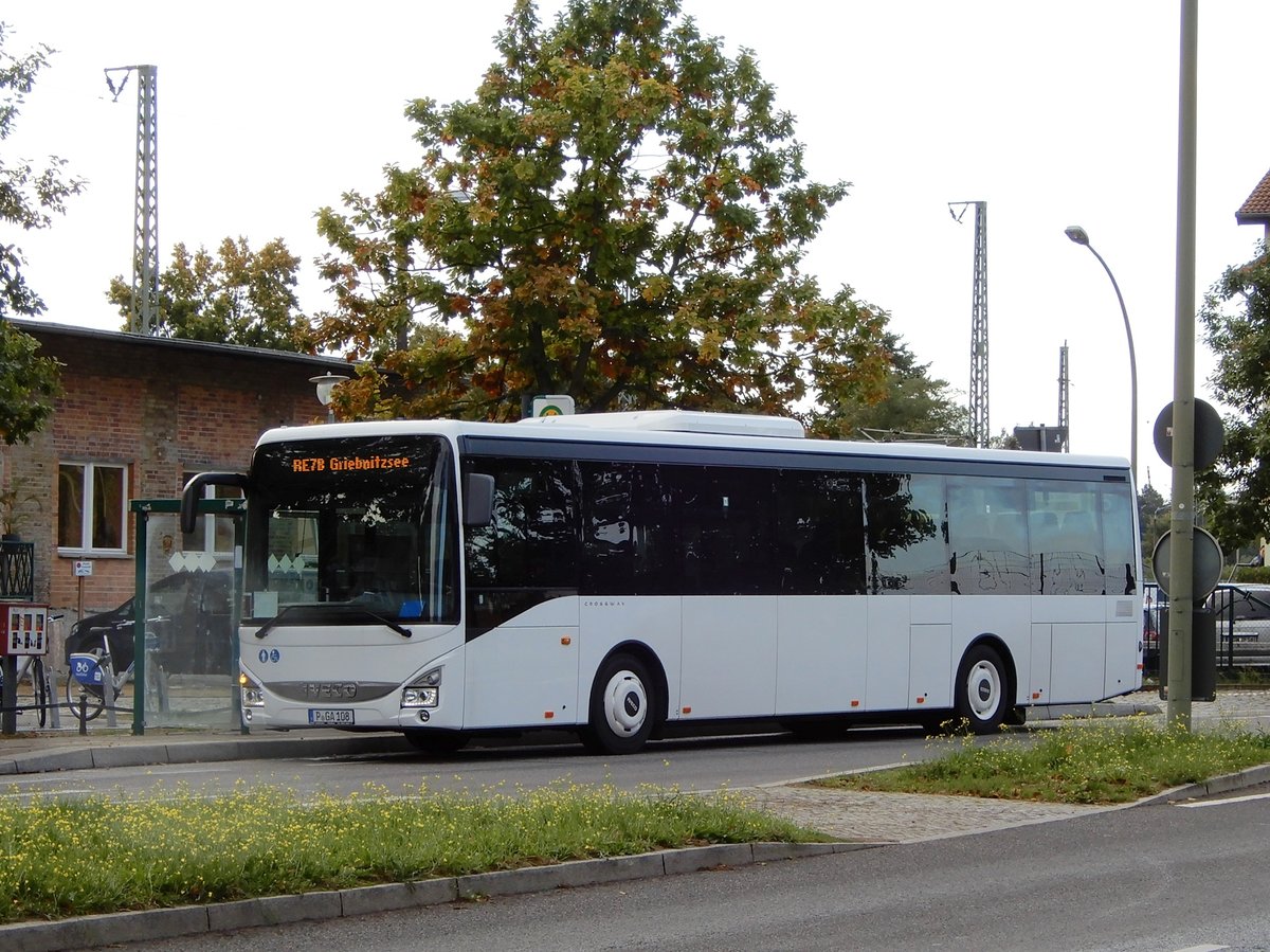 Iveco Crossway LE, SEV RE7B, Busbetrieb Anger, Potsdam 07.Okt.2020