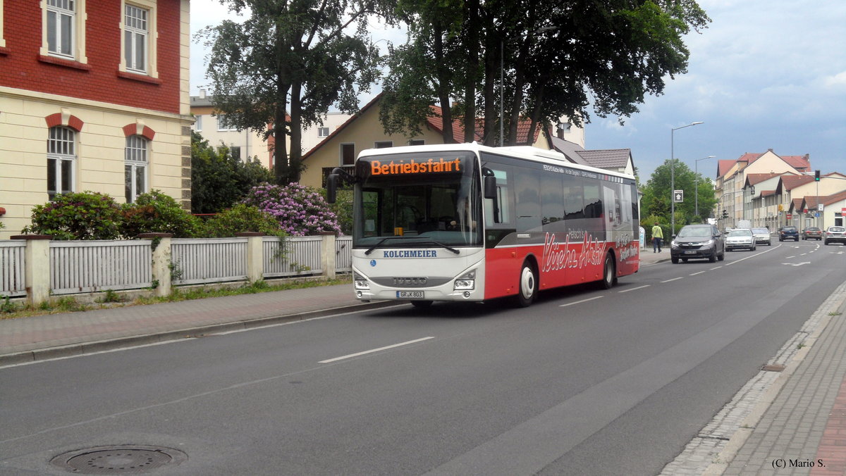 Iveco Crossway Line 12M am 09.06.2020 in Weißwasser.