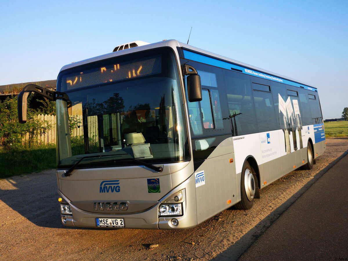 Iveco Crossway der MVVG in Burg Stargard am 24.06.2019