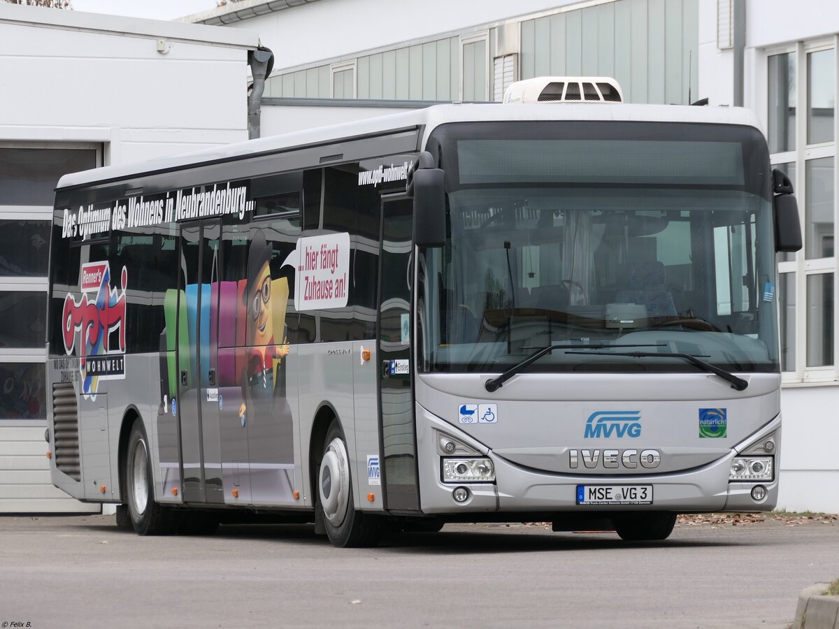 Iveco Crossway der MVVG in Friedland am 07.03.2021