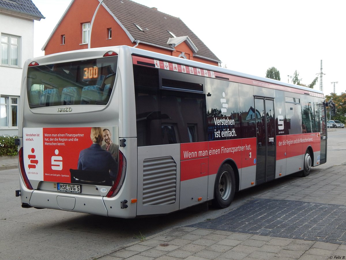 Iveco Crossway der MVVG in Neubrandenburg am 04.09.2018