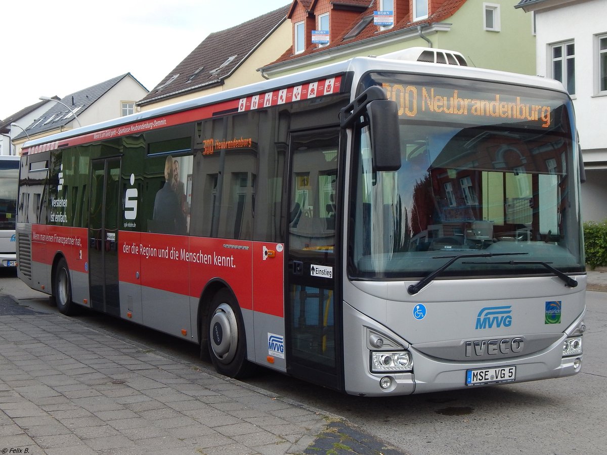 Iveco Crossway der MVVG in Neubrandenburg am 04.09.2018