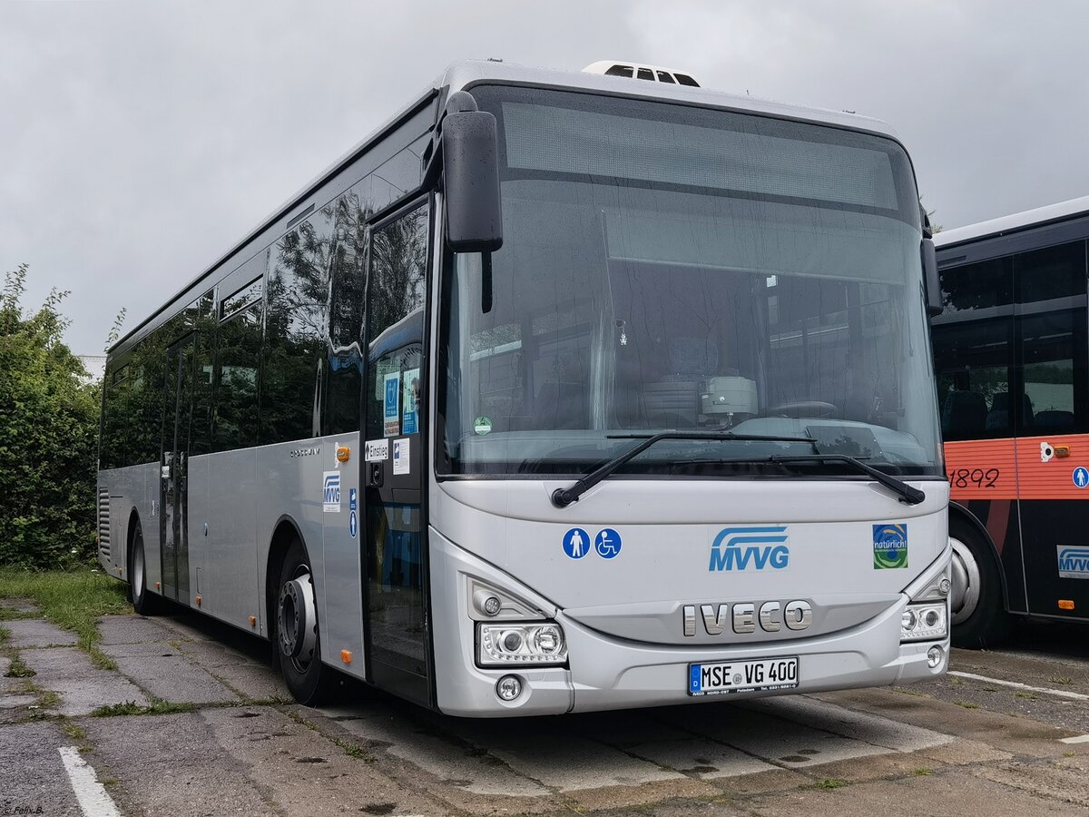 Iveco Crossway der MVVG in Neubrandenburg am 28.08.2021