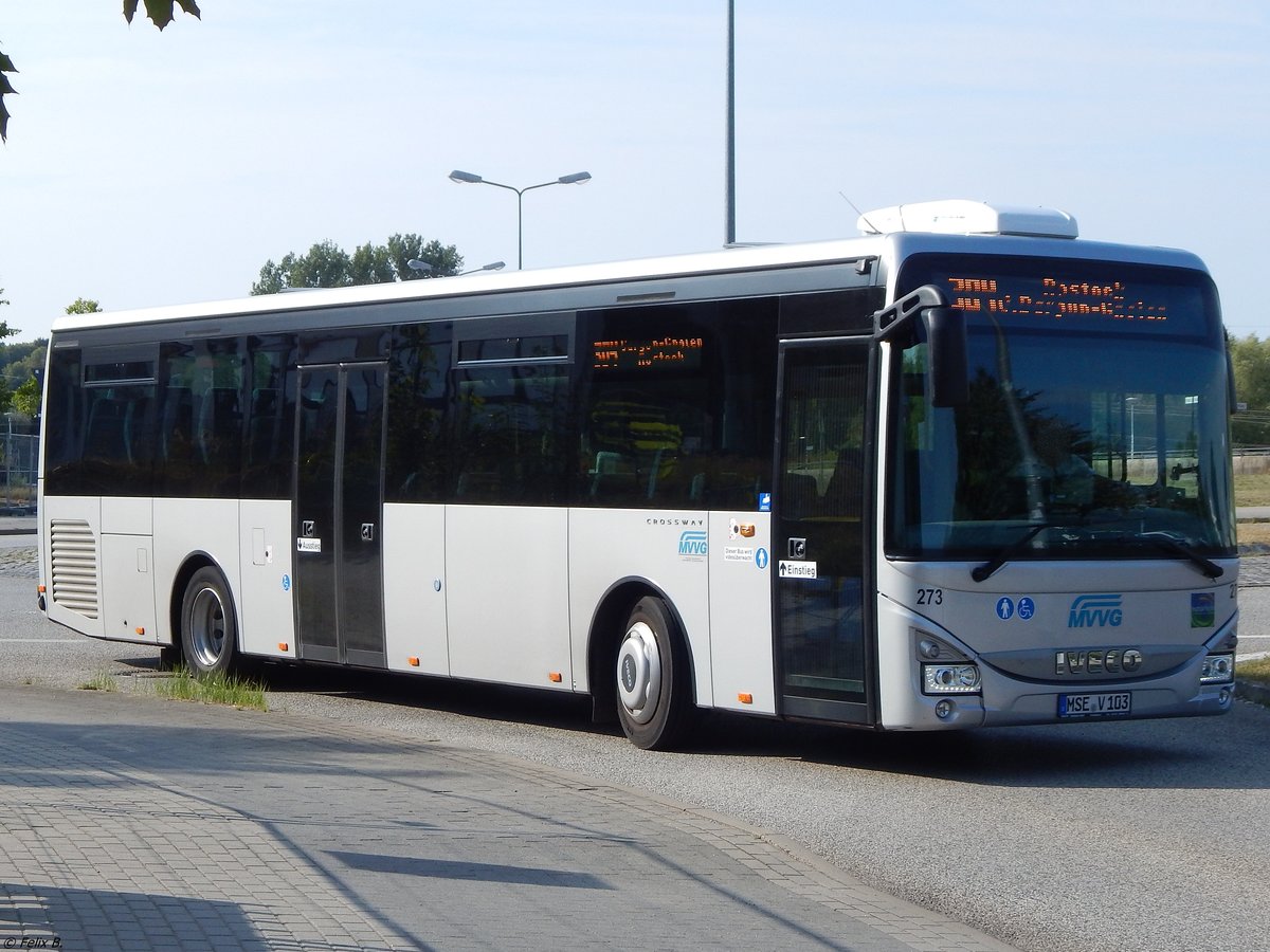 Iveco Crossway der MVVG in Rostock am 19.08.2018