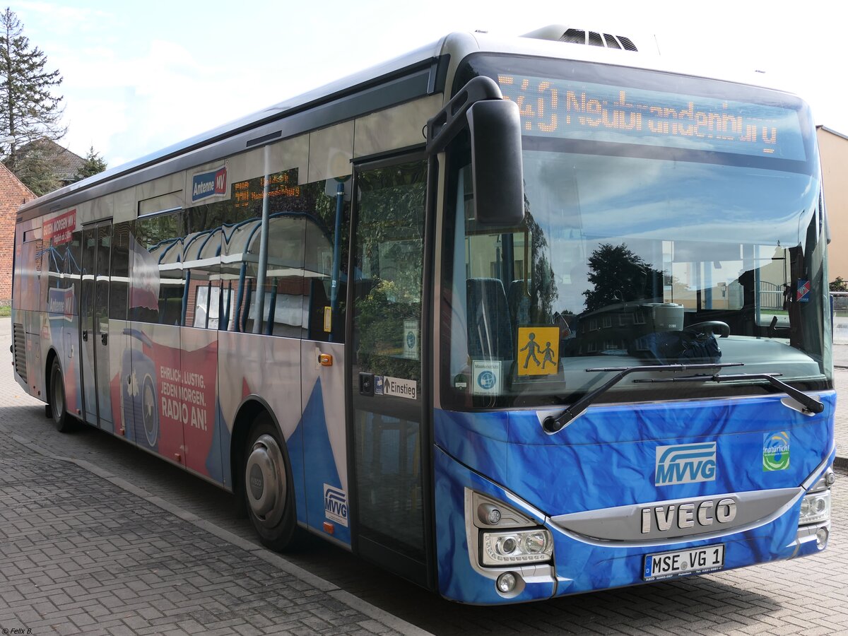 Iveco Crossway der MVVG in Strasburg am 07.10.2020