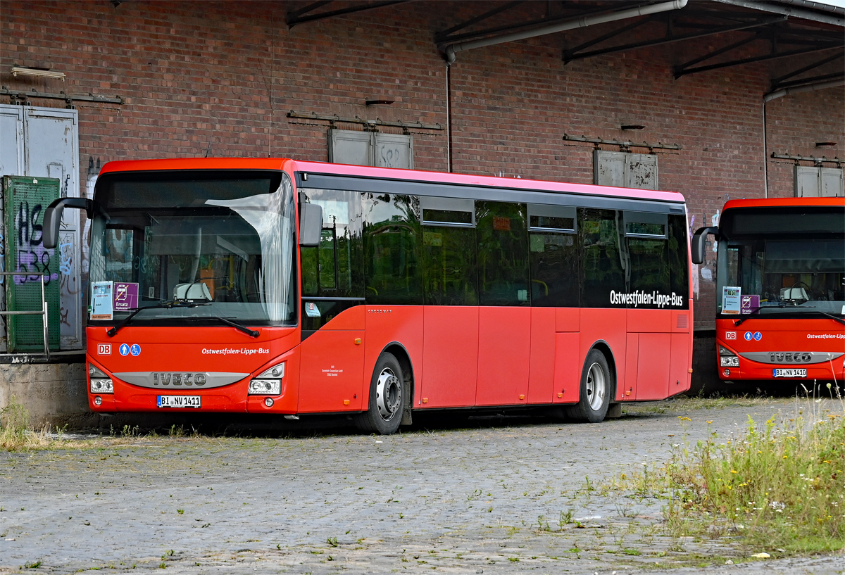 Iveco Crossway (Ostwestfalen-Lippe-Bus) als DB-Schienen-Ersatzverkehr (wegen Hochwasserschäden) in Euskirchen - 20.08.2021
